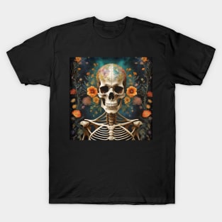 Flower Skeleton T-Shirt